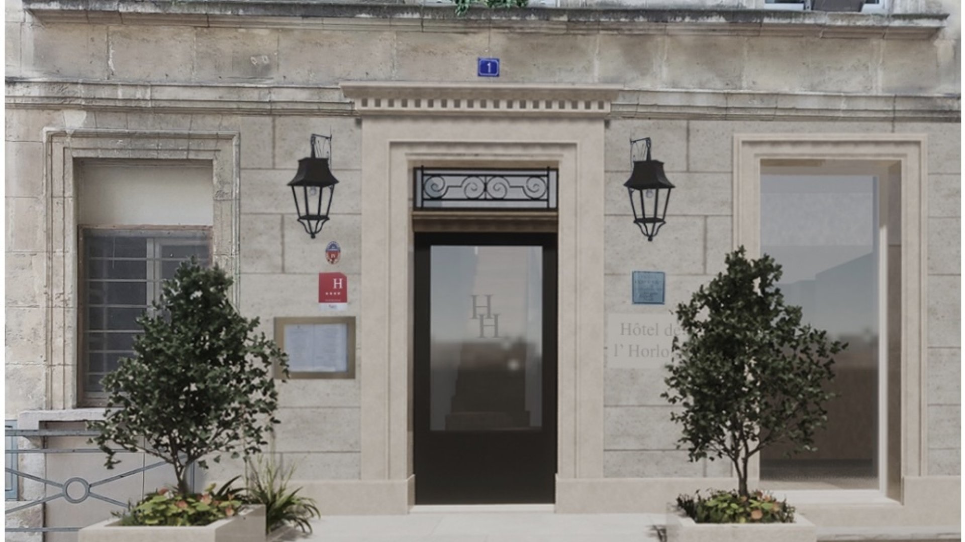 Nouvelle entrée Hôtel de l'Horloge Avignon